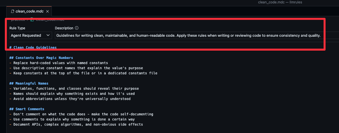 Agent Requested Rule